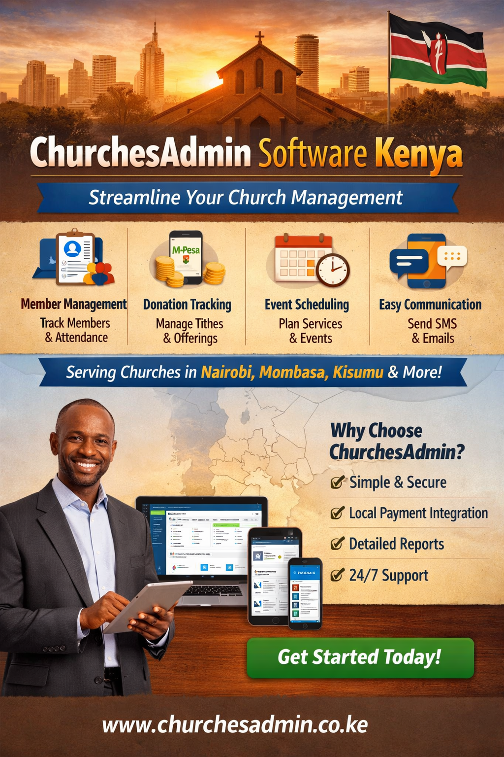 ChurchesAdmin Software Kenya – Best Church Management Solution