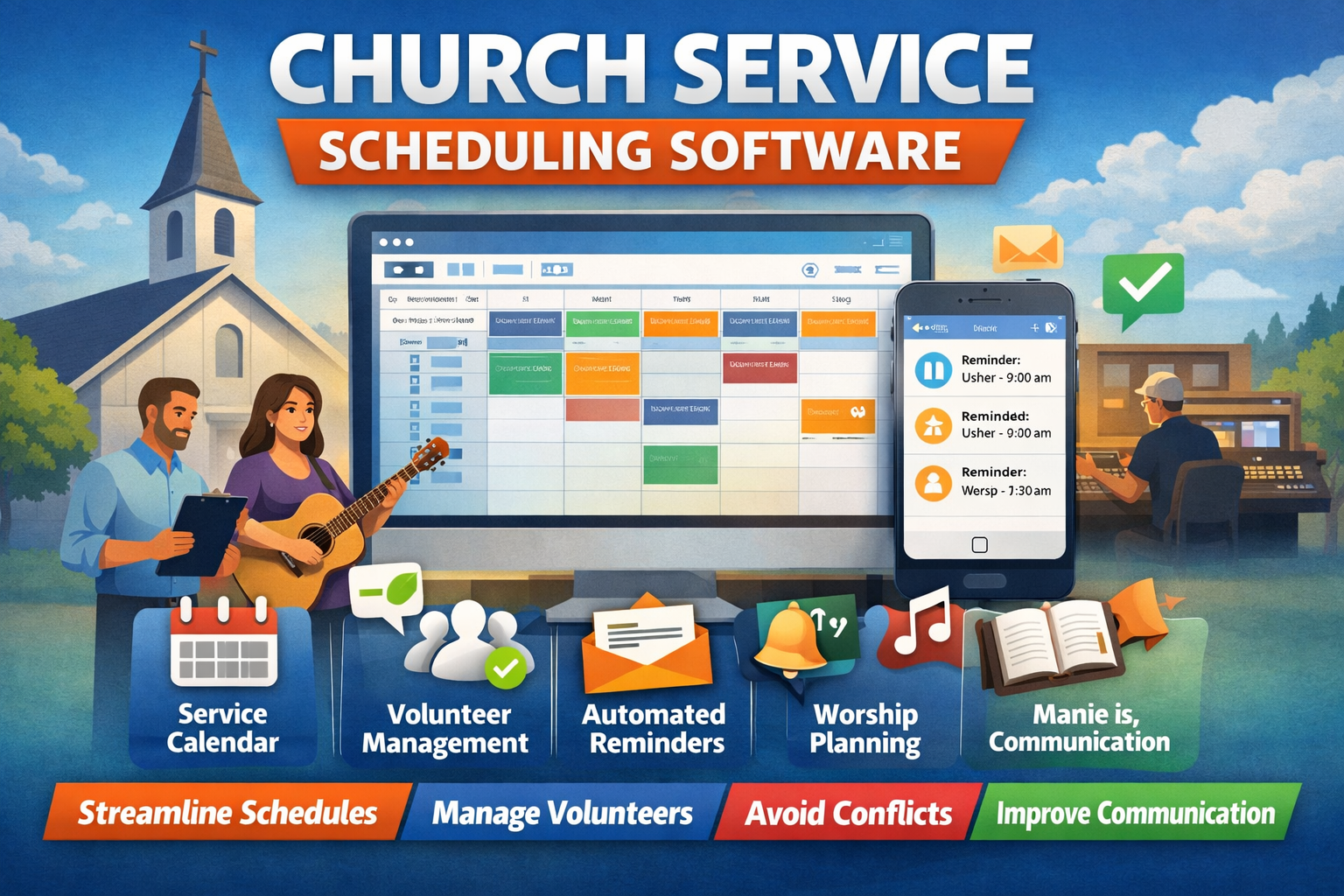 Church Service Scheduling Software | Best Church Scheduling Tools