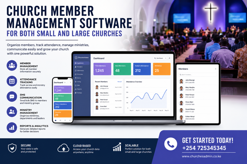 Church Member Management Software for both small and large churches