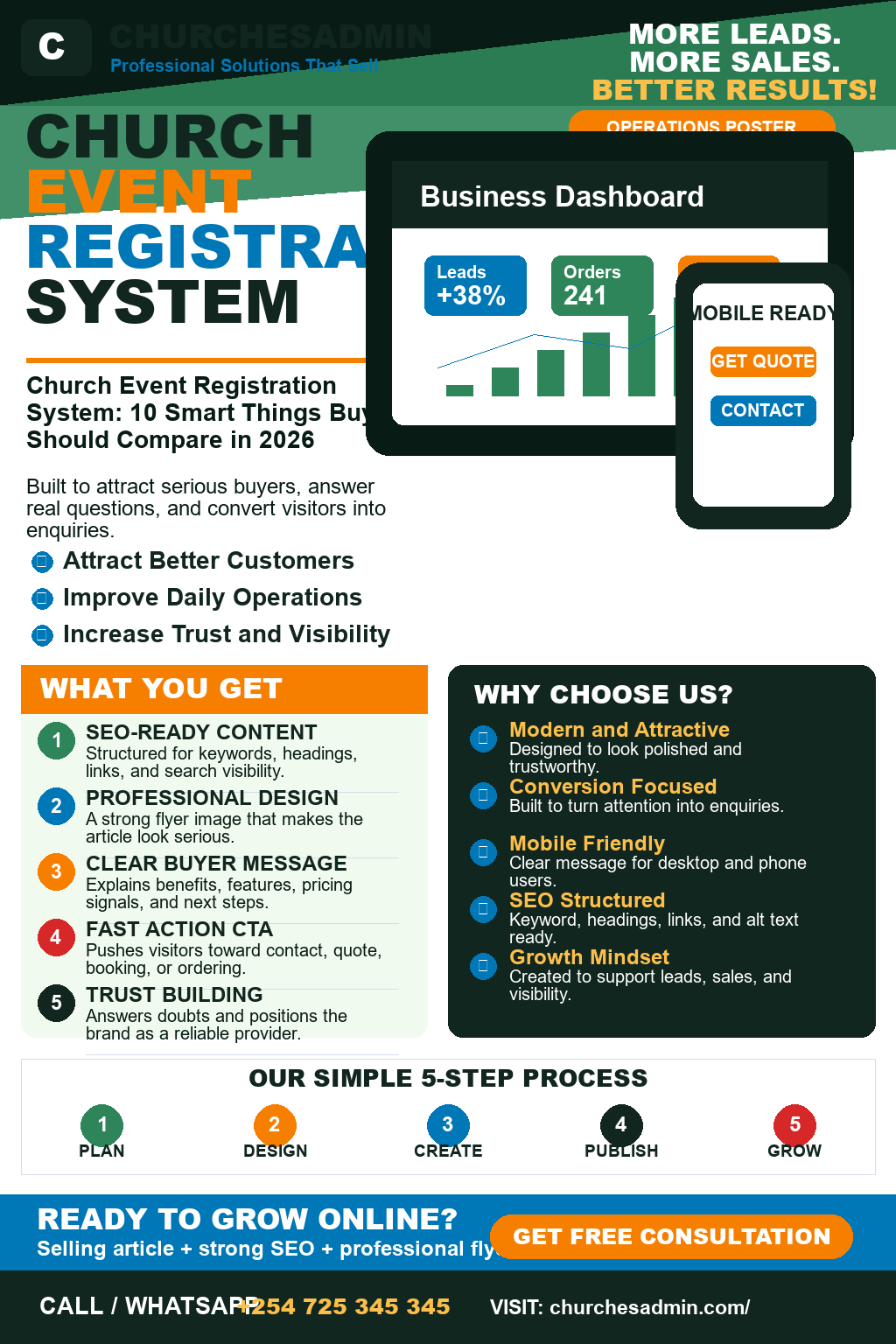 Church Event Registration System